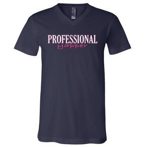 Funny Professional Yapper Quote Yapper Cool V-Neck T-Shirt