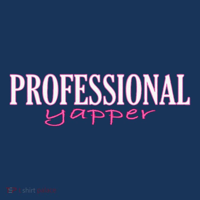 Funny Professional Yapper Quote Yapper Cool Drawstring Bag