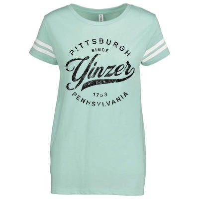 Funny Pittsburgh Yinzer Pennsylvania Sl City Home Yinz Enza Ladies Jersey Football T-Shirt