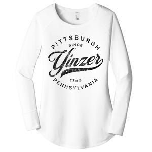 Funny Pittsburgh Yinzer Pennsylvania Sl City Home Yinz Women's Perfect Tri Tunic Long Sleeve Shirt