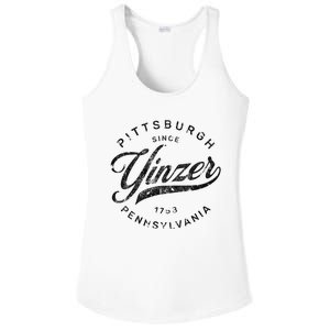 Funny Pittsburgh Yinzer Pennsylvania Sl City Home Yinz Ladies PosiCharge Competitor Racerback Tank