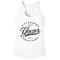 Funny Pittsburgh Yinzer Pennsylvania Sl City Home Yinz Ladies PosiCharge Competitor Racerback Tank