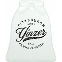 Funny Pittsburgh Yinzer Pennsylvania Sl City Home Yinz Ceramic Bell Ornament