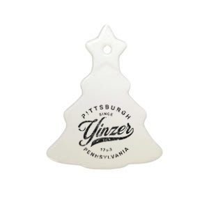 Funny Pittsburgh Yinzer Pennsylvania Sl City Home Yinz Ceramic Tree Ornament