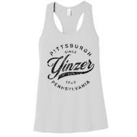 Funny Pittsburgh Yinzer Pennsylvania Sl City Home Yinz Women's Racerback Tank