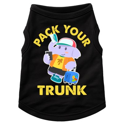 Funny Pack Your Trunk Elephant Doggie Tank