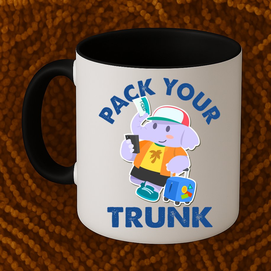 Funny Pack Your Trunk Elephant Mug