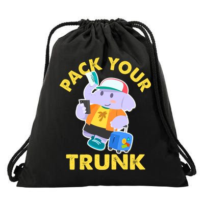 Funny Pack Your Trunk Elephant Drawstring Bag