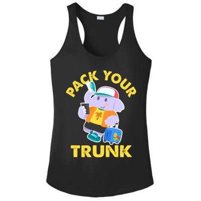 Funny Pack Your Trunk Elephant Ladies PosiCharge Competitor Racerback Tank