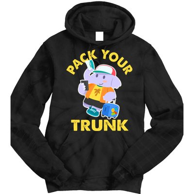 Funny Pack Your Trunk Elephant Tie Dye Hoodie
