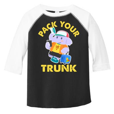 Funny Pack Your Trunk Elephant Toddler Fine Jersey T-Shirt