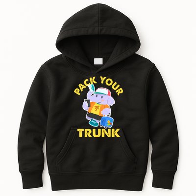 Funny Pack Your Trunk Elephant Kids Hoodie