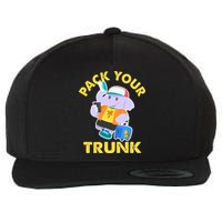 Funny Pack Your Trunk Elephant Wool Snapback Cap