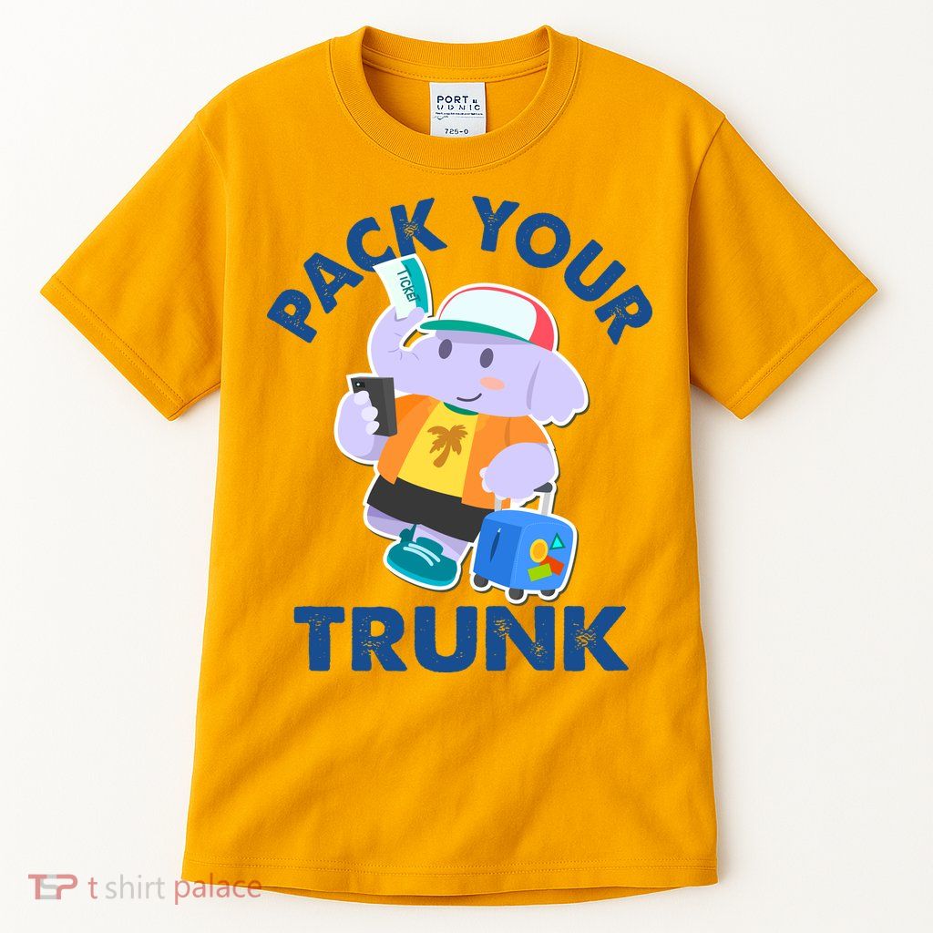 Funny Pack Your Trunk Elephant Tall T-Shirt