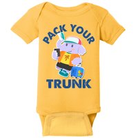 Funny Pack Your Trunk Elephant Baby Bodysuit