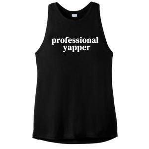 Funny Professional Yapper Certified Yapper Ladies PosiCharge Tri-Blend Wicking Tank