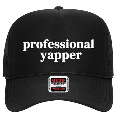 Funny Professional Yapper Certified Yapper Trucker Hat