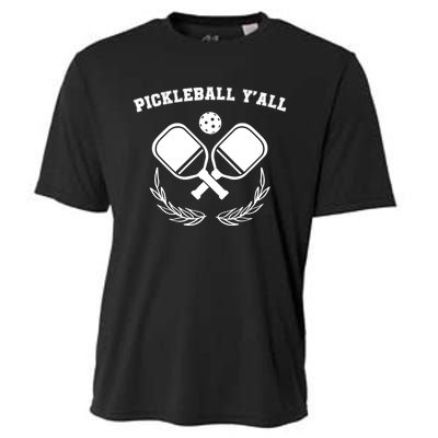 Funny Pickleball Ya'll Tees Pickle Ball Lover Cooling Performance Crew T-Shirt