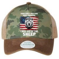 Freedom Patriot Your First Mistake Was Thinking I Was One Of The Sheep Legacy Tie Dye Trucker Hat
