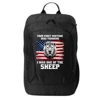 Freedom Patriot Your First Mistake Was Thinking I Was One Of The Sheep City Backpack