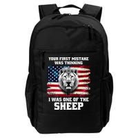 Freedom Patriot Your First Mistake Was Thinking I Was One Of The Sheep Backpack