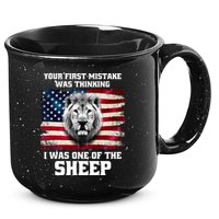 Freedom Patriot Your First Mistake Was Thinking I Was One Of The Sheep 15oz Campfire Ceramic Mug