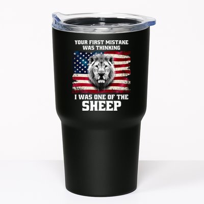 Freedom Patriot Your First Mistake Was Thinking I Was One Of The Sheep Tumbler