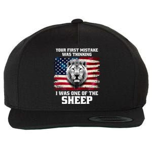 Freedom Patriot Your First Mistake Was Thinking I Was One Of The Sheep Wool Snapback Cap