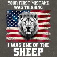 Freedom Patriot Your First Mistake Was Thinking I Was One Of The Sheep Cotton Canvas Backpack