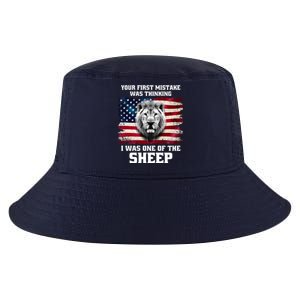 Freedom Patriot Your First Mistake Was Thinking I Was One Of The Sheep Cool Comfort Performance Bucket Hat