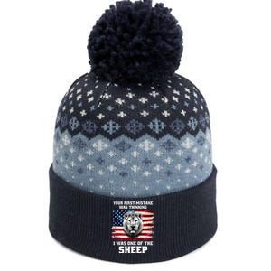 Freedom Patriot Your First Mistake Was Thinking I Was One Of The Sheep The Baniff Cuffed Pom Beanie