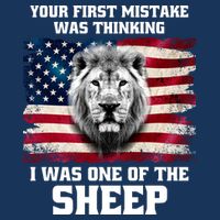 Freedom Patriot Your First Mistake Was Thinking I Was One Of The Sheep 16 in Basic Backpack