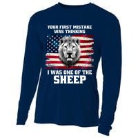 Freedom Patriot Your First Mistake Was Thinking I Was One Of The Sheep Cooling Performance Long Sleeve Crew