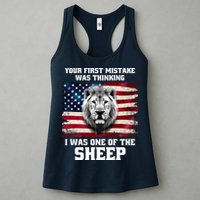 Freedom Patriot Your First Mistake Was Thinking I Was One Of The Sheep Womens Tank Top