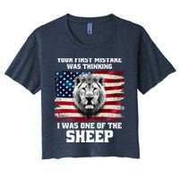 Freedom Patriot Your First Mistake Was Thinking I Was One Of The Sheep Crop Top