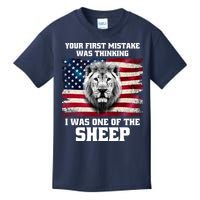 Freedom Patriot Your First Mistake Was Thinking I Was One Of The Sheep Kids T-Shirt