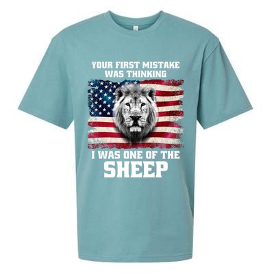 Freedom Patriot Your First Mistake Was Thinking I Was One Of The Sheep Sueded Cloud Jersey T-Shirt