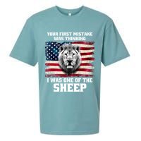 Freedom Patriot Your First Mistake Was Thinking I Was One Of The Sheep Sueded Cloud Jersey T-Shirt