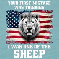 Freedom Patriot Your First Mistake Was Thinking I Was One Of The Sheep Sueded Cloud Jersey T-Shirt