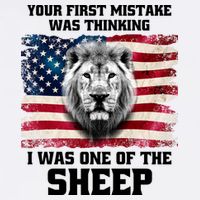 Freedom Patriot Your First Mistake Was Thinking I Was One Of The Sheep Garment-Dyed Sweatshirt