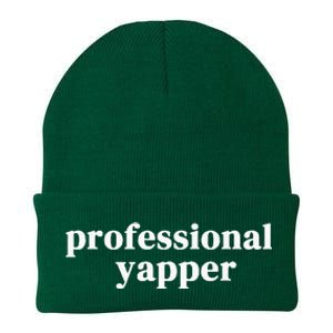 Funny Professional Yapper Certified Yapper Knit Cap Winter Beanie