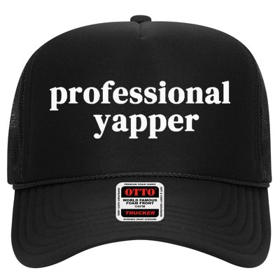 Funny Professional Yapper Certified Yapper Trucker Hat