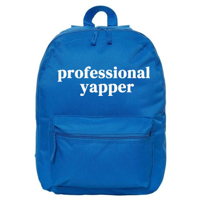 Funny Professional Yapper Certified Yapper 16 in Basic Backpack