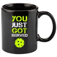 Funny Pickleball You Just Got Served Pickleball Player Sport Gift 11oz C Handle Ceramic Mug