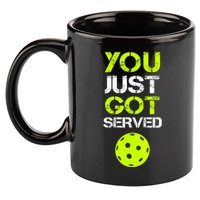 Funny Pickleball You Just Got Served Pickleball Player Sport Gift 11oz C Handle Ceramic Mug