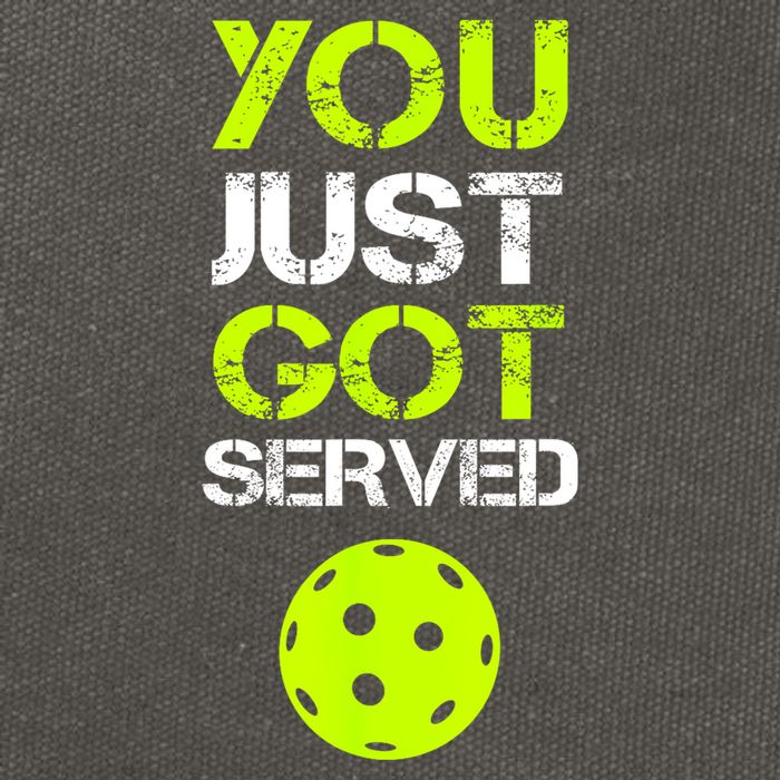 Funny Pickleball You Just Got Served Pickleball Player Sport Gift Cotton Canvas Backpack