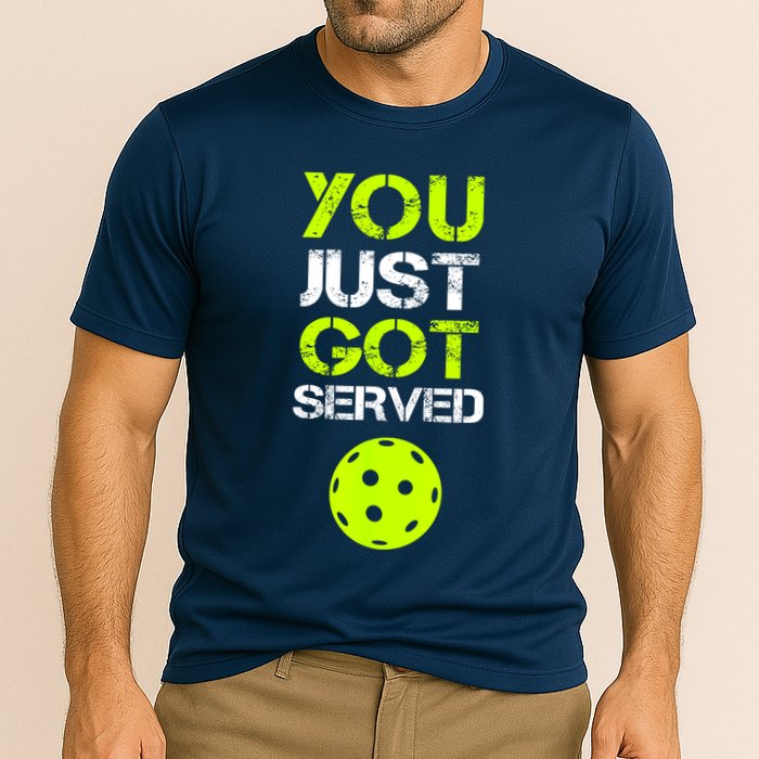 Funny Pickleball You Just Got Served Pickleball Player Sport Gift Cooling Performance Crew T-Shirt