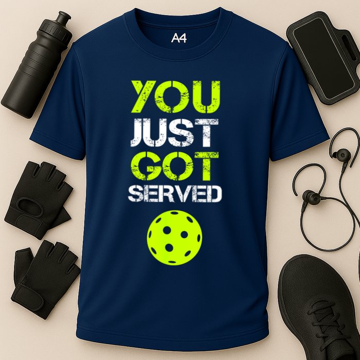 Funny Pickleball You Just Got Served Pickleball Player Sport Gift Cooling Performance Crew T-Shirt