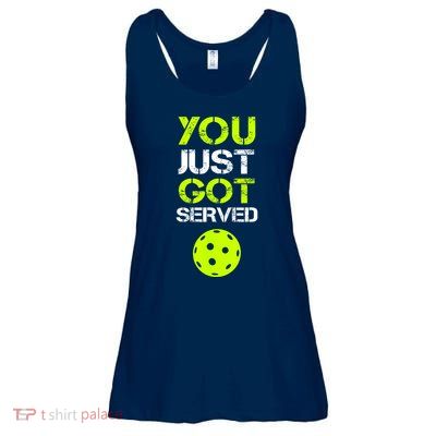 Funny Pickleball You Just Got Served Pickleball Player Sport Gift Ladies Essential Flowy Tank