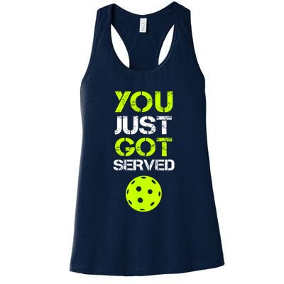 Funny Pickleball You Just Got Served Pickleball Player Sport Gift Womens Tank Top
